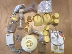 メデラ　medela 自動搾乳機swing 、手動搾乳機のセット　おまけあり！のサムネイル