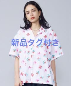 MILK 半袖シャツ ホワイト 総柄のサムネイル