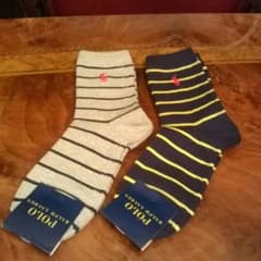 Ralph Lauren / / ボーダーソックス 2足セットのサムネイル