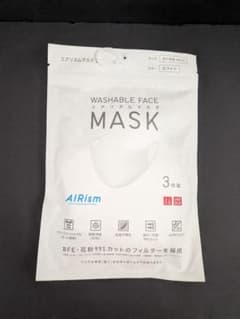 UNIQLO AIRism マスク ホワイト Mサイズ 3枚組のサムネイル