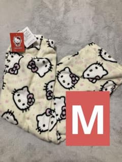 산리오 헬로 키티 총 무늬 롱 팬츠 마이크로 동키 한정 M