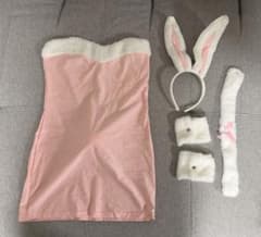 バニーガール コスプレセット ピンクのサムネイル