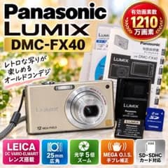 動作確認済✨パナソニック LUMIX DMC-FX40 オールドコンデジ - メルカリ