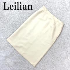 レリアン タイトスカート アイボリー ウール100％ ロング 13 B3594