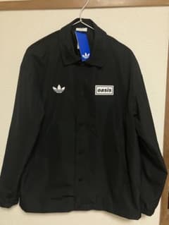 adidas × oasis コーチジャケット 黒 Sサイズ 未使用 - メルカリ