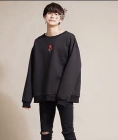 COOOPER ビッグスウェット バラ刺繍のサムネイル