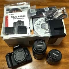 Canon EOS 8000D ダブルズームキット デジタル一眼レフカメラセット