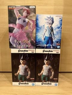 HUNTER×HUNTER 피규어 곤/키르아/히소카 4종 세트