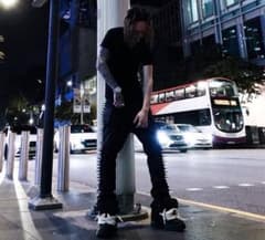 guapi スパイクスタッズフレアデニム yvng patra着用 30 - メルカリ