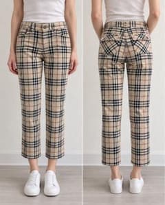 BURBERRY BLUE LABEL ノバチェック柄パンツ36（Sサイズ相当）