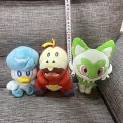 포켓몬 봉제인형 3체 세트 냐오하 호게타 쿠와스