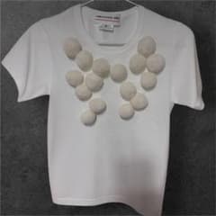 COMME des GARÇONS GIRL ホワイトポンポンTシャツ XSのサムネイル