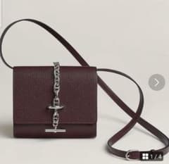 【新品】HERMES エルメス シェーヌダンクル コンパクト ウォレット B刻 新品】HERMES エルメス シェーヌダンクル コンパクト ウォレット B刻