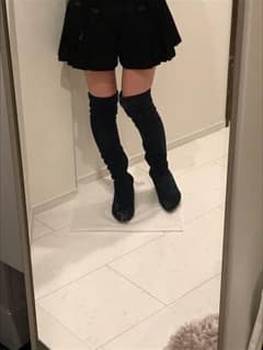 リエンダ ニーハイブーツ ネイビーのサムネイル