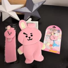 BT21 COOKY Book Band Pen Case Lollipop Charm 3-Piece Set