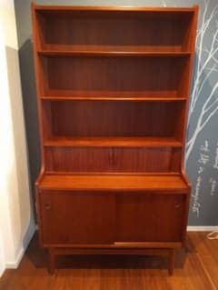 美品】Johannes Sorth 蛇腹シェルフ チーク ヴィンテージシェルフ