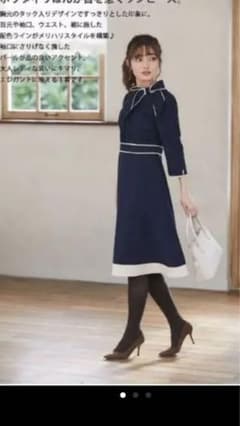 残り２着で完売！tocco トッコのワンピース　黒のサムネイル