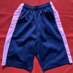 キッズ ハーフパンツ 110 ネイビー ピンク 運動着のサムネイル