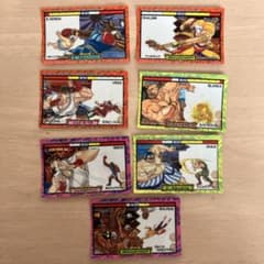 ストリートファイターⅡ LOTTE 3Dシール キャラクターシール 7枚セット