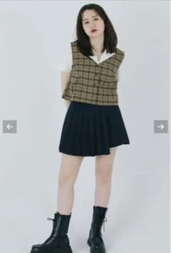 TINA:JOJUN プリーツミニスカパンのサムネイル