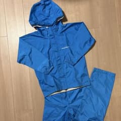 モンベル mont-bell レインスーツ 上下セット ブルー 130 - メルカリ