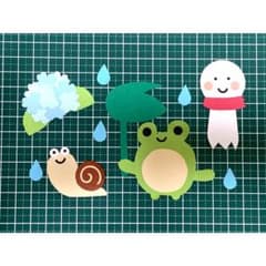 ハンドメイド クラフトパンチ 梅雨 セットのサムネイル