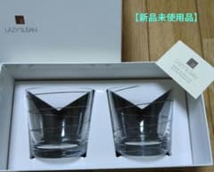 【新品未使用】LAZY SUSAN スワール模様 グラス 2個セットのサムネイル