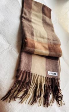 JKKO チェック柄 マフラー大判ストール カシミヤ タッチ ふわふわ 秋 冬のサムネイル