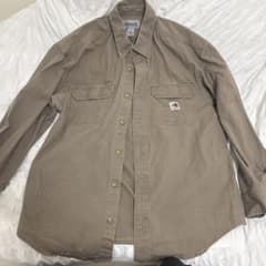 Carhartt カーハート ワークシャツ 長袖 ベージュ Mサイズ 古着のサムネイル