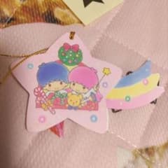 お値下げ キキララ お星様がかわいい ミニクリスマスカード(1987年/未使用)のサムネイル
