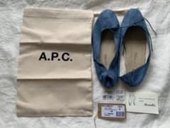 新品未使用　A.P.C. デニム　バレエシューズ　38のサムネイル