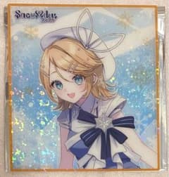 鏡音リン 雪ミク SNOWMIKU 2025 クリア色紙 HMV限定 - メルカリ