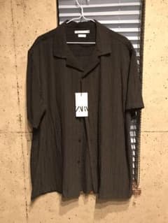 zara 黒　半袖　シャツのサムネイル