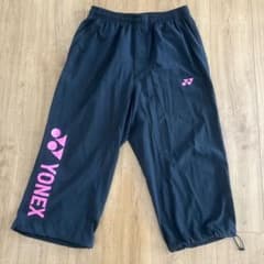 YONEX ハーフパンツ Oサイズ (ブラック×ピンク) - メルカリ
