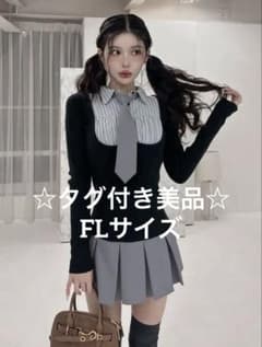 Darich シャツドッキングニットミニワンピース - メルカリ