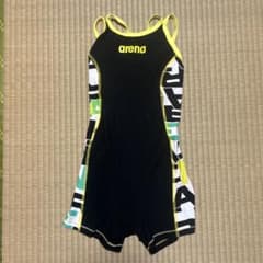 arena 競泳水着 レディース タフスーツ　ミドル　黒　白　黄のサムネイル