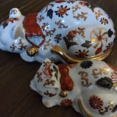 九谷焼招き猫2匹親子 - メルカリ