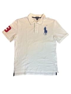 polo ralph lauren ホワイト ポロシャツ ビッグポニー swag - メルカリ