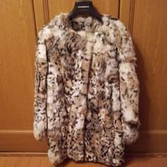 いちご様専用【美品】ラビットファーコートのサムネイル