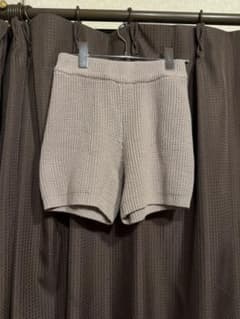 nugu CHELSEA ニットショートパンツ リブ フリーサイズ モカのサムネイル