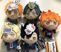 ハイキュー!!×サンリオキャラクターズ　 ちびぐるみ　ぬいぐるみマスコット