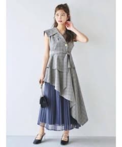 ＊dazzlin＊ アシメプリーツトレンチワンピースのサムネイル