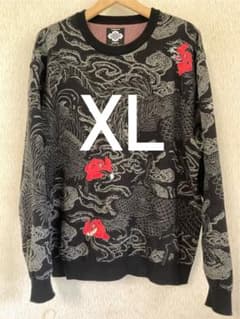 XL GAKKIN BUDSPOOL 渦軍鶏 ニット セーター 黒 美品 - メルカリ