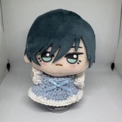 ぬいぐるみ服　手編み　かぎ針編み　ぬい服　水色　天使　ちびぐるみのサムネイル