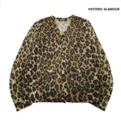 HYSTERIC GLAMOUR カーディガン レオパード　アルパカ混　M HYSTERIC GLAMOUR カーディガン レオパード アルパカ混 M - メルカリ