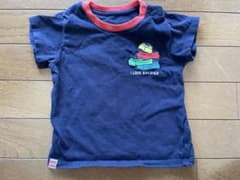 ネイビー Tシャツ ロゴ刺繍のサムネイル