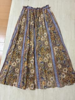 SIMPLICITE 【新品・洗える】　インド綿エスニックギャザースカートのサムネイル