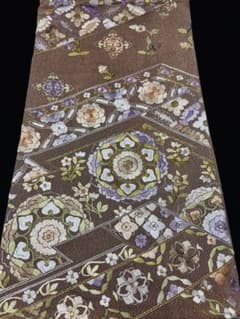 美品】袋帯 蘇州刺繍 綴れ キラキラ 紫 六通 - メルカリ