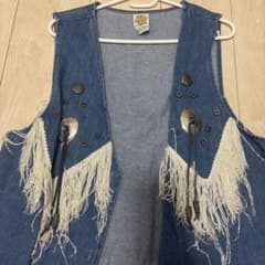 デニムフリンジベストのサムネイル