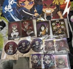Brand New Demon Slayer POPUP Akaza, Kokushibo, Ai, Zetsusekido, Doma, Hantengu, Gyokko Wafer Can Badge Set